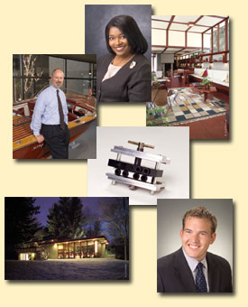 A collage of business photos taken by Bultman Studios